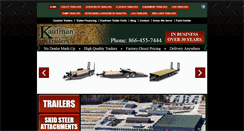 Desktop Screenshot of kaufmantrailers.com